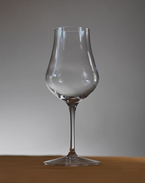 An amber/clear spirit in a glass